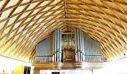 Dachkonstruktion der Zollingerhalle: Orgelzentrum Valley