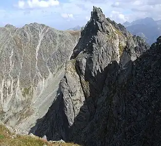 Blick vom Gipfel Skrajny Granat