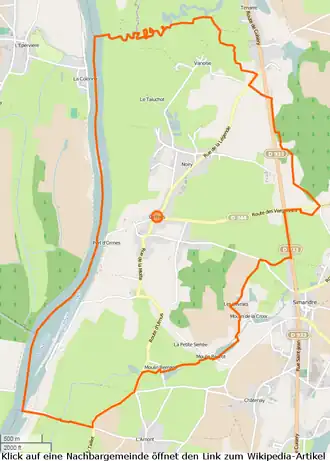 Ormes mit seinen Nachbarorten