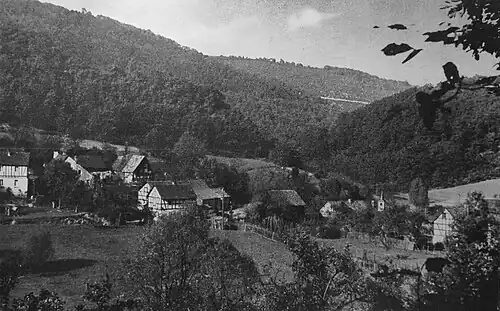 Ortsansicht Watzel vor 1939