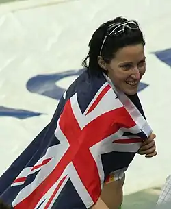 Eine jubelnde Weltmeisterin Jana&nbsp;Pittmann