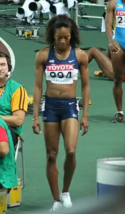 Sanya Richards, 2005 Vizeweltmeisterin über 400&nbsp;Meter, blieb in diesem Rennen ohne Medaille, gewann aber am Schlusstag Gold mit der 4-mal-400-Meter-Staffel