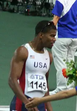 Vizeweltmeister Terrence Trammell – wie schon 2000 (OS), 2001 (WM) und 2004 (OS) abonniert auf&nbsp;Silber