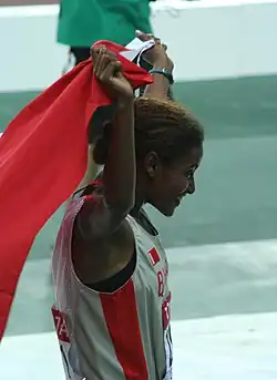 Die feiernde Weltmeisterin Maryam&nbsp;Yusuf&nbsp;Jamal