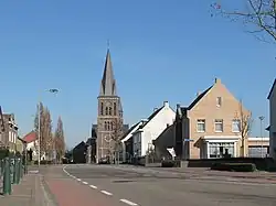 Ospel, Kirche (Onze Lieve Vrouwe Onbevlekt Ontvangen) in der Strasse