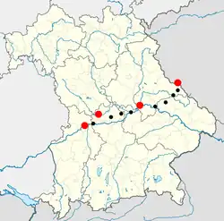 Karte des Wanderweges