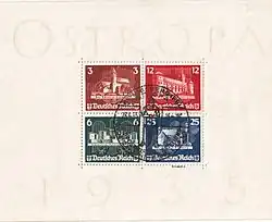 Ostropablock Block 3 Deutsches Reich 1935