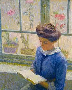 Am Fenster lesend, 1908/1913