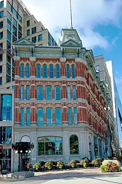 Ansicht der Schmalseite vom Confederation Square aus gesehen