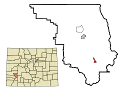 Logo von Ouray im Ouray County (rechts) und in Colorado (links)
