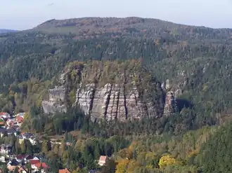 Luftaufnahme des Oybin