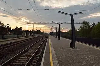 Bahnsteige in Blickrichtung Osten