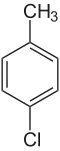 Struktur von p-Chlortoluol