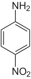Struktur von p-Nitroanilin
