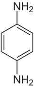 Strukturformel von p-Phenylendiamin