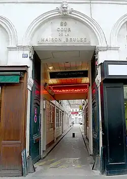 Eingang zum Cour de la Maison-Brûlée (Nr. 89)