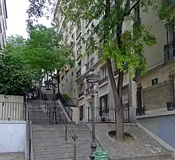 Rue Chappe in Richtung Rue Saint-Éleuthère