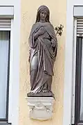 Fassaden-Figur hl. Maria (Balthasar-Kraft-Haus Pfaffenhofen)