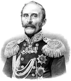 Generalgouverneur der baltischen Provinzen Baron Wilhelm Lieven[26] (1800–1880)