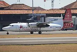 Fokker 50 der TransNusa Air Services