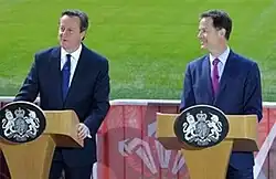 David Cameron und Nick Clegg im Februar 2015