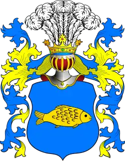 Wappen der Glaubicz in der polnischen Szlachta mit anderer Tingierung