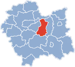 Lage des Powiat Bocheński