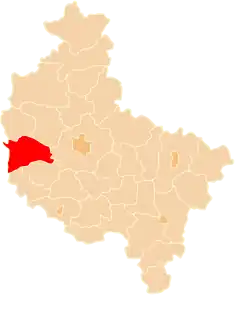 Karte des Powiat Nowotomyski