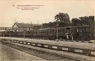 Zug mit Triebwagen AE 3 (1904)