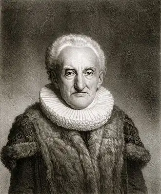 Bürgermeister Johannes Arnoldus Heise mit Pelz-Romunée (1819)