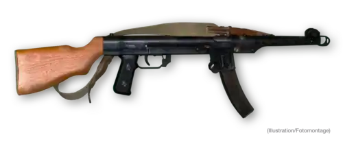 Polnische PPS-43 wz. 52 mit Holzkolben