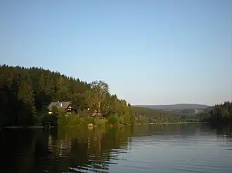Packer Stausee: Blick vom Nordufer nach Osten