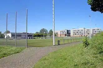 Spielfeld des Inselbadstadions