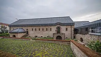 Rekonstruierte Aula regia in der Pfalz Paderborn (um 1015)