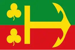 Flagge des Ortes Peazens-Moddergat