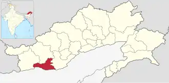 Lagekarte des Distrikts