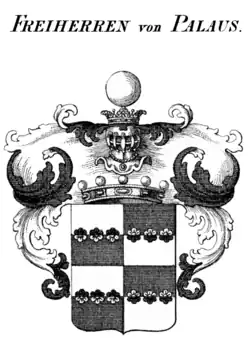 Freiherrenwappen in Tyroffs Wappenbuch Tirol