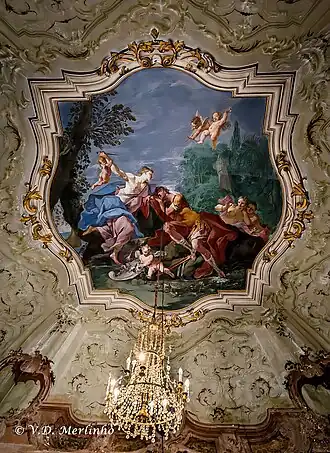 Eine der von Giovanni Angelo Borroni gemalten Decken.