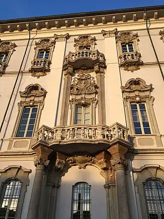 Detail der Fassade.