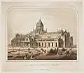 Het Paleis voor Volksvlijt te Amsterdam, Lithografie, etwa 1865