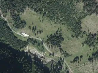 Palfner Heimalm aus der Vogelperspektive