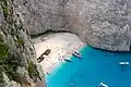 MS Panagiotis Schiffswrack am Navagio-Strand (Zakynthos).
