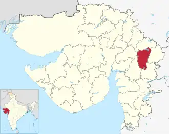 Lagekarte des Distrikts