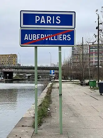 Quai du Lot an der Grenze zum Département Seine-Saint-Denis