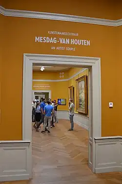 „Mesdag – van Houten, ein Künstlerpaar“ – einer der Räume im Museum Panorama Mesdag