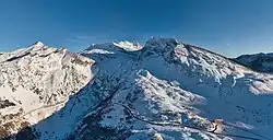 Panorama auf den Simplonpass im Dezember 2024