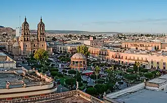 Blick auf die Plaza de Armas