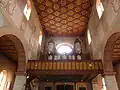 Blick zur Orgelempore