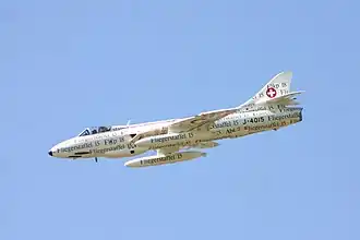 Hawker Hunter FMk58, J-4040 „PAPYRUS“ an der Air 04, Payerne, Schweiz