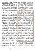 Ausschnitt aus der Parchimchen Zeitung vom 15. Juli 1854.